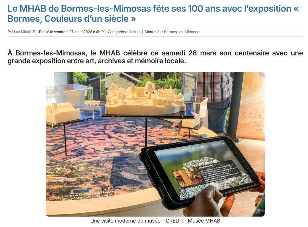 Le MHAB fête ses 100 ans avec l’exposition « Bormes, Couleurs d’un siècle »